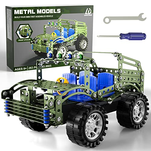 Lucky Doug Building Toys Model Truck Set - 283 Pieces STEM Project Building Toys for Kids Ages 8-12, Assembly Engineering Model Car Kits Toys Gift for Kids Boys 8 9 10 11 12-16 Years Old Model Car Fan