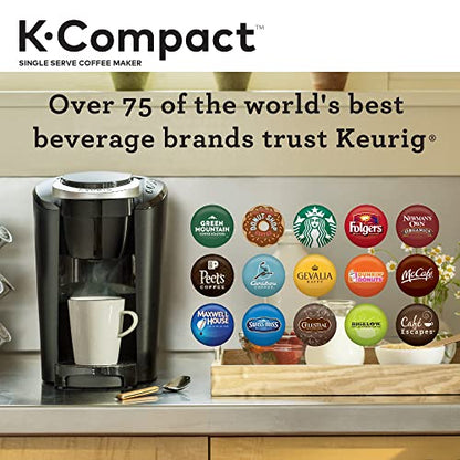 Keurig K-Compact Single-Serve K-Cup Pod Coffee Maker, Black (Packaging May Vary)