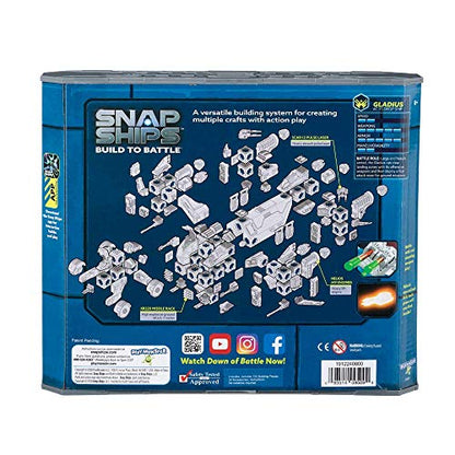 Snap Ships Gladius AC-75 Drop Ship - Construction Toy for Custom Building and Battle Play - Ages 8+