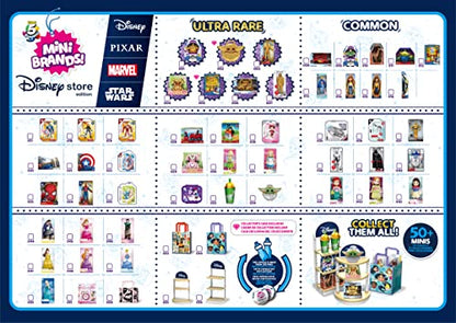 5 Surprise Mini Brands Disney Toy Store Playset by Zuru - Includes 5 Exclusive Mystery Mini's, Store and Display Mini Collectibles for Kids, Teens, and Adults