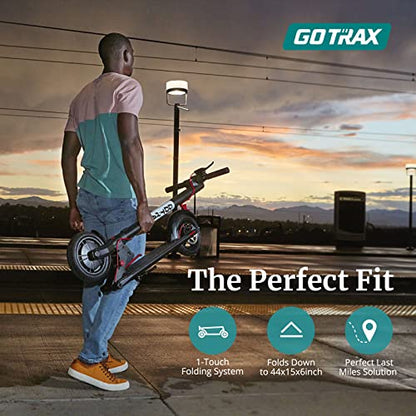 Gotrax GXL V2 Electric Scooter, 8.5" Pneumatic Tire, Max 12 Mile Range and 15.5Mph Speed, EABS and Rear Disk Brake,Lightweight Aluminum Alloy Frame and Cruise Control,Foldable Escooter for Adult,Black