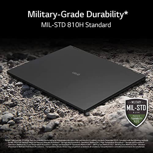LG gram 16” Lightweight Laptop, Intel 13th Gen Core i7 Evo Platform, Windows 11 Home, 16GB RAM, 1TB SSD, Gray