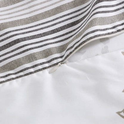 Stone Cottage - King Duvet Cover Set, Cotton Sateen Bedding with Matching Shams, Elegant Home Decor (Willow Tan/Beige, King)