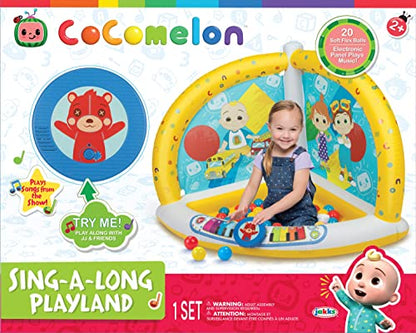 Cocomelon Ball Pit Super Sounds Musical Playland with 20 Soft Flex Balls 3 Different Ways to Play!