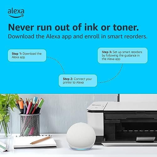 Canon PIXMA TS6420a All-in-One Wireless Inkjet Printer [Print,Copy,Scan], Black, Works with Alexa