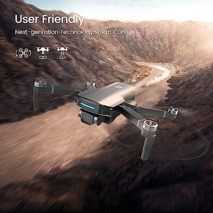 Holy Stone GPS Drone with 4K UHD Camera for Adults Beginner; HS360S 249g Foldable FPV RC Quadcopter with 10000 Feet Control Range, Brushless Motor, Follow Me, Smart Return Home, 5G Transmission
