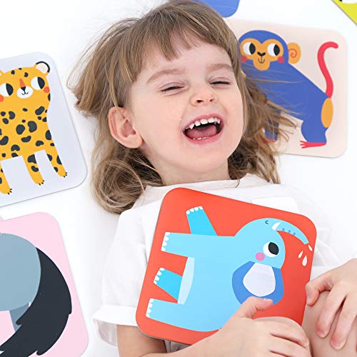 Banana Panda Suuuper Size Memory Game - Wild Animals - Classic Toddler Game includes 24 Extra-Large Cards - Play Matching Games, Use as Flashcards, for little kids ages 2-4 years