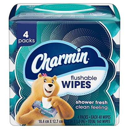 Add 2 to your Cart! Charmin Flushable Wipes, 8 packs, 40 Wipes Per Pack, 320 Total Wipes