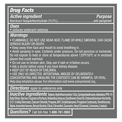 Dove Men+Care Antiperspirant Deodorant Dry Spray Clean Comfort 3 Count For Men 48-hour Sweat and Odor Protection with Triple Defense Technology 3.8 oz