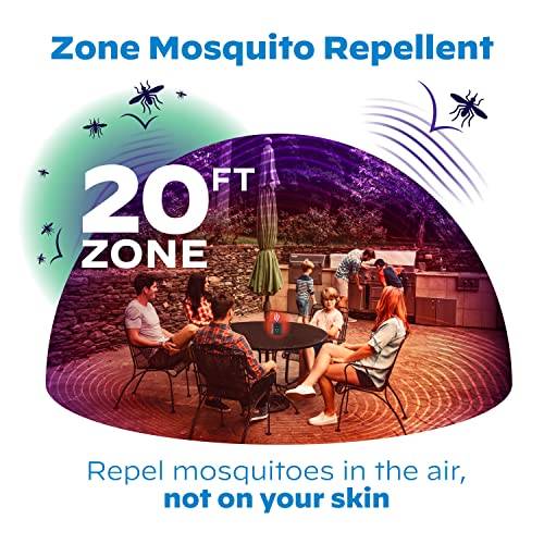 Thermacell Mosquito Repellent Radius Zone, Gen 2.0, Rechargeable; Includes 12-Hour Mosquito Repellent Refill; No Candle or Flame, Easy to Use & Long Lasting; DEET Free Bug Spray Alternative