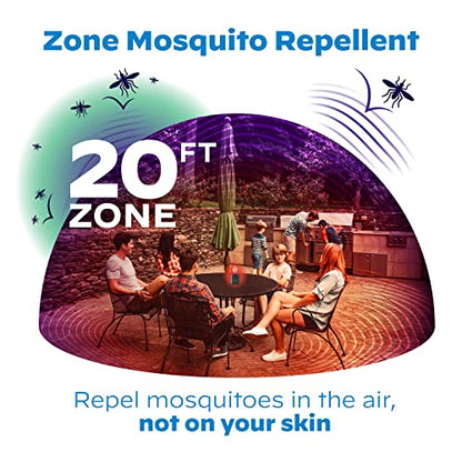 Thermacell Mosquito Repellent Radius Zone, Gen 2.0, Rechargeable; Includes 12-Hour Mosquito Repellent Refill; No Candle or Flame, Easy to Use & Long Lasting; DEET Free Bug Spray Alternative