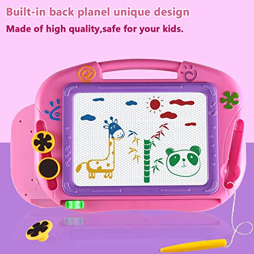 Magnetic Drawing Board Gifts for Toddlers,Drawing Board Cute Travel Size Board Learning and Writing Education Toys for Kids. A Child Drawing Pad Great Holiday Birthday Gifts 3 4 Year Old Girl Boy