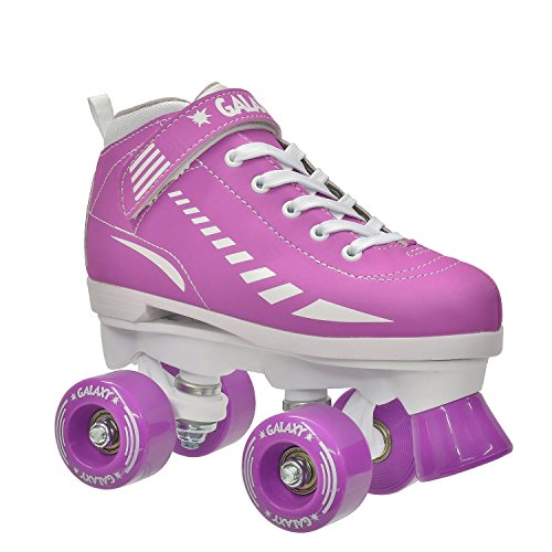 Epic Skates Galaxy Elite Kids Quad Speed Skates, Purple, Juvenile 12