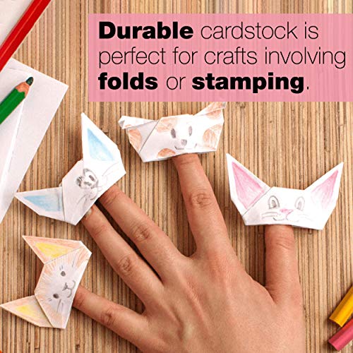 Springhill White 8.5” x 11” Cardstock Paper, 67lb Vellum Bristol, 147gsm, 2,000 Sheets (8 Reams) – Premium Lightweight Cardstock, Vellum Printer Paper with Textured Finish – 016000C