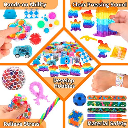 1000 Pcs Party Favors for Kids, Fidget Toys Bulk, Birthday Gift Toys, Fidgets Stocking Stuffers, Treasure Box Birthday Party, Goodie Bag Stuffers, Carnival Prizes, Pinata Filler Stuffers for Classroom