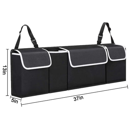 Enstiler Car Trunk Organizer, Backseat Hanging Organizer with 4 Large Storage Bag-Car Seat for SUV,Trunk,Space Saving Expert