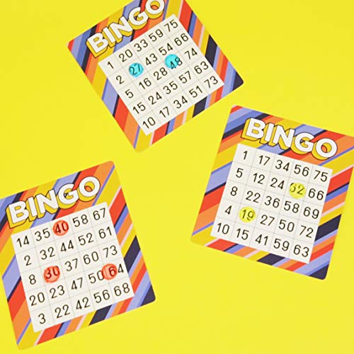 Talking Tables Classic Bingo Game Kit Host Your Own Games Night Contains Metal Bingo Wheel Machine, Number Balls, Card for Adults, Kids, Family Fun, Dinner Party, Made