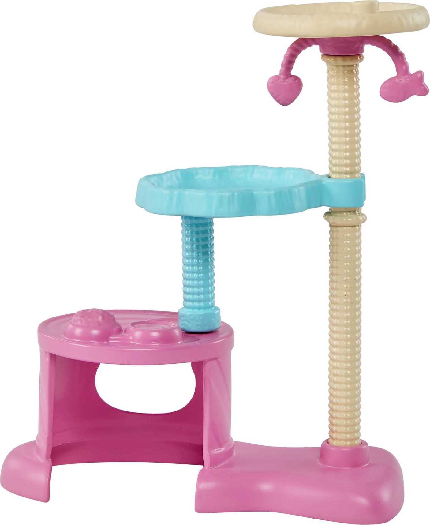 Barbie Kitty Condo Doll and Pets, Cat Tree Playset with 5 Kitten Figures & Accessories, Brunette Fashion Doll