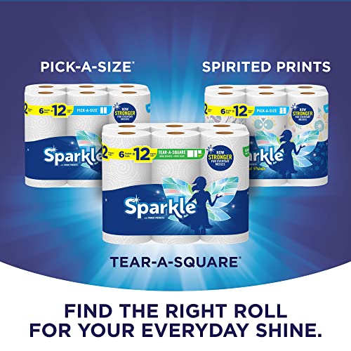 Sparkle® Tear-A-Square® Paper Towels, 2 Double Rolls = 4 Regular Rolls, 2 Count (Pack of 1)
