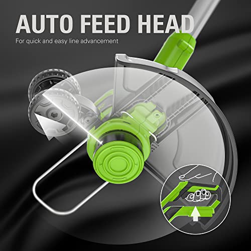 Greenworks 24V 12-Inch Cordless String Trimmer/Edger (Gen 2), 2.0Ah USB Battery and Charger Included