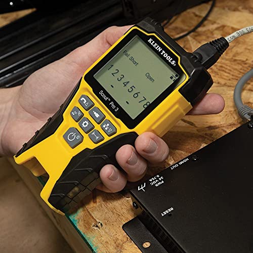 Klein Tools The Scout Pro 3 Tester Starter Kit is a versatile cable tester that locates and tests voice, data and video cables.