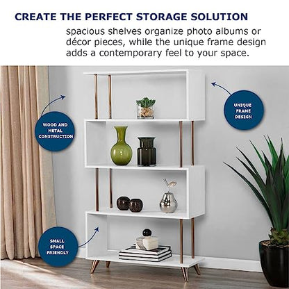 Southern Enterprises Beckerman Bookcase, Gold