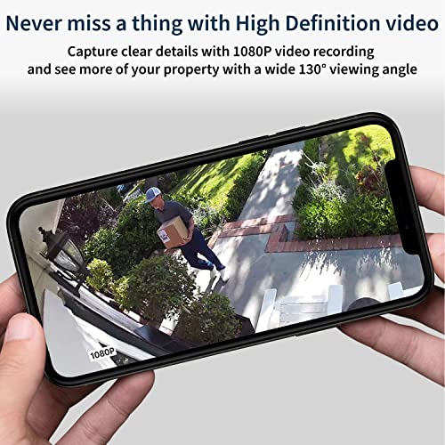 Arlo Essential Spotlight Camera - 3 Pack - Wireless Security, 1080p Video, Color Night Vision, 2 Way Audio, Wire-Free, Direct to WiFi No Hub Needed, Works with Alexa, White - VMC2330