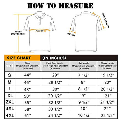 Corna White Cool Dry Sweat Wicking Athletic White Golf Polo T Shirts for Men White-M