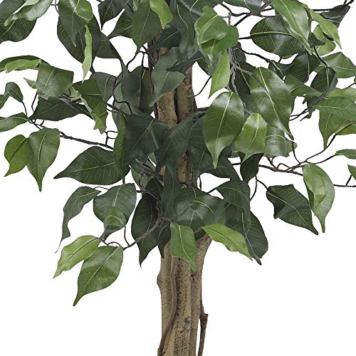 Nearly Natural 3' Ficus Silk Artificial Trees, 36in, Green