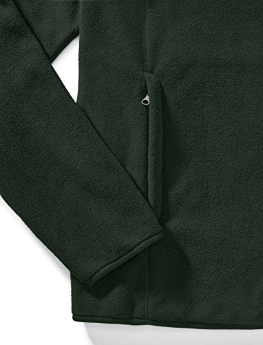 Amazon Essentials Men's Full-Zip Fleece Jacket (Available in Big & Tall), Forest Green, Medium