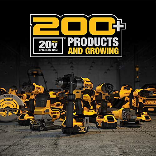 DEWALT 20V Max Cordless Drill / Driver Kit, Compact, 1/2-Inch (DCD771C2), Yellow