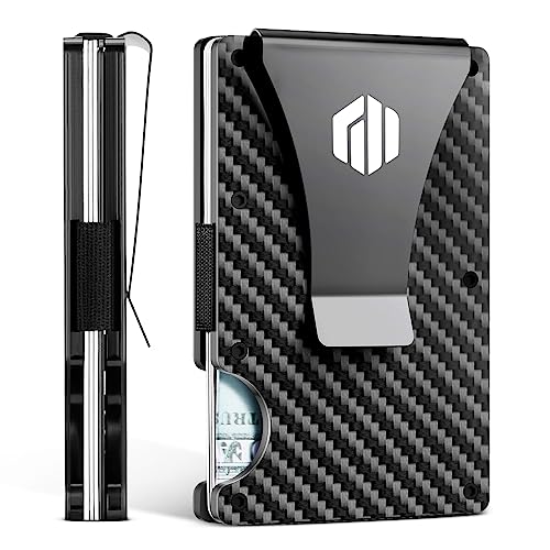 MAWEW Men's Metal Wallet,Men's Wallet With Money Clip.Black