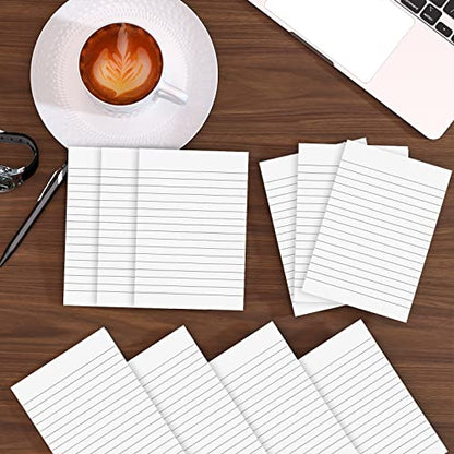 10 Pack Note Pads Small 4x6 Inch Lined Writing Memo Pads Refills Scratch Pads with 30 Sheets Each Pad Narrow Ruled Mini Pocket Notebook Writing Pads of Paper for Daily Work Planning and Organization