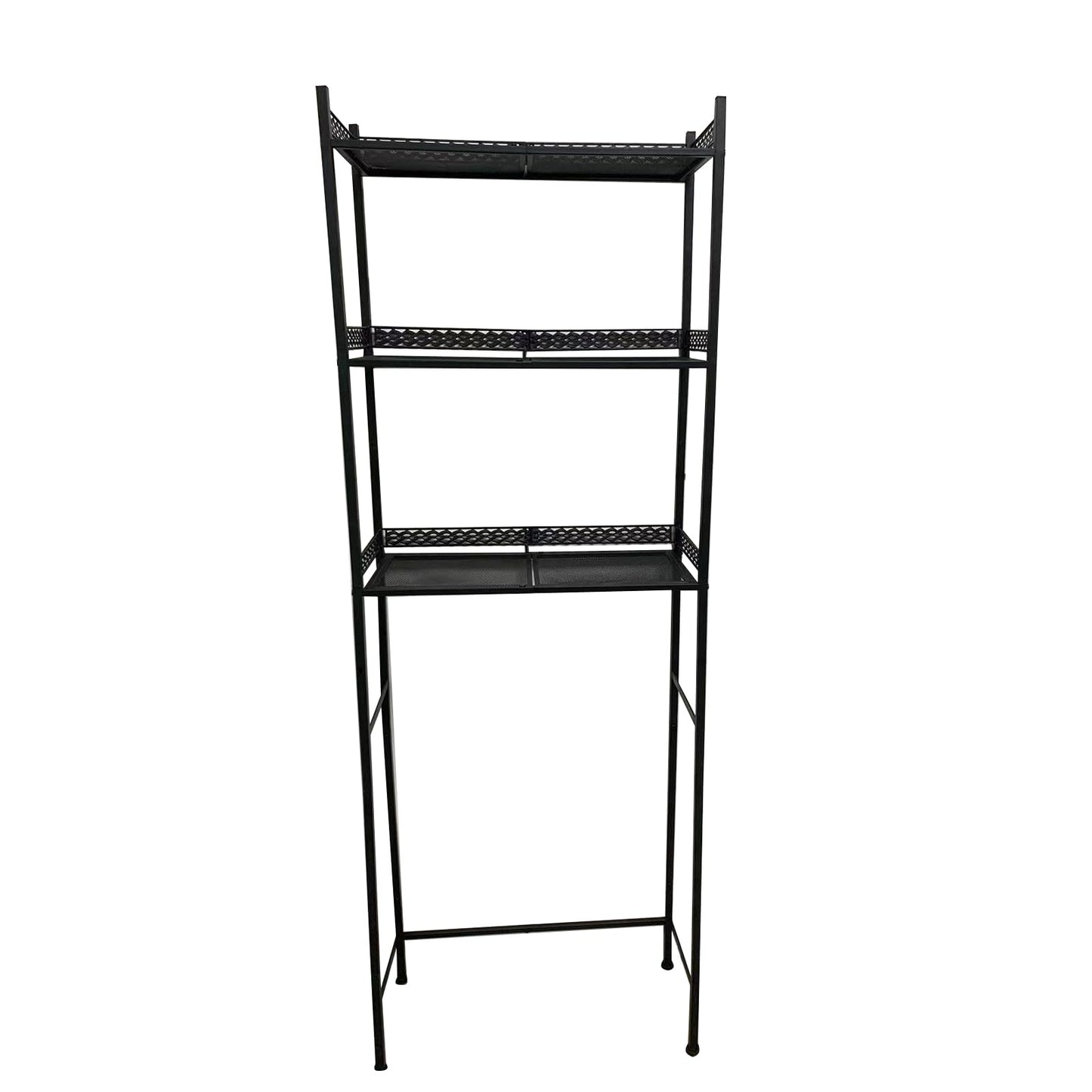 OhuaCason Over The Toilet Storage Cabinet Bathroom Organizer Shelf: Over The Toilet Storage Shelf - Bathroom Shelves Towel Storage Shelf for Small Bathroom - Metal Matte Black