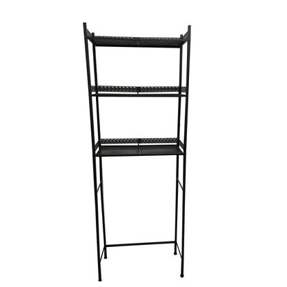 OhuaCason Over The Toilet Storage Cabinet Bathroom Organizer Shelf: Over The Toilet Storage Shelf - Bathroom Shelves Towel Storage Shelf for Small Bathroom - Metal Matte Black