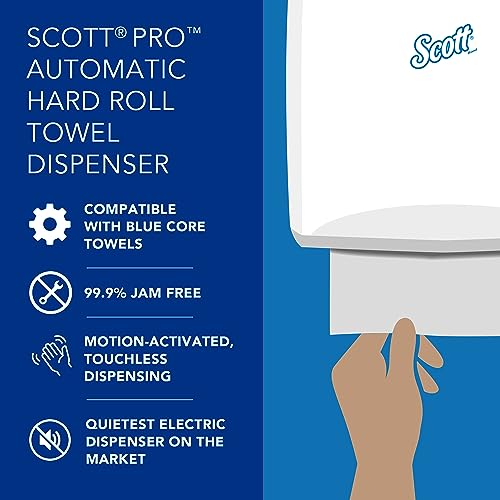 Scott Pro Automatic Hard Roll Paper Towel Dispenser System (34348), for Blue Core Scott Pro Roll Towels, Smoke/Black, 1 / Case