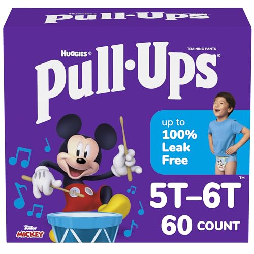 Pull-Ups Boys' Potty Training Pants, 5T-6T (46+ lbs), 60 Count