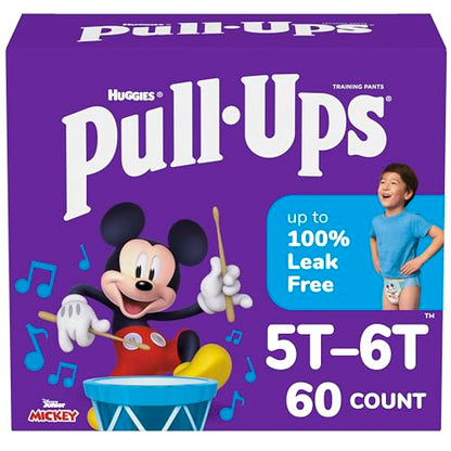 Pull-Ups Boys' Potty Training Pants, 5T-6T (46+ lbs), 60 Count
