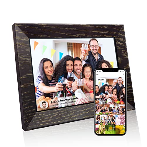 7 Inch Digital Picture Frame WiFi Digital Photo Frame, IPS HD Touch Screen Smart Photo Frame, 16GB Storage, Auto-Rotate, Easy Setup, Share Photos/Videos via Frameo App from Anywhere
