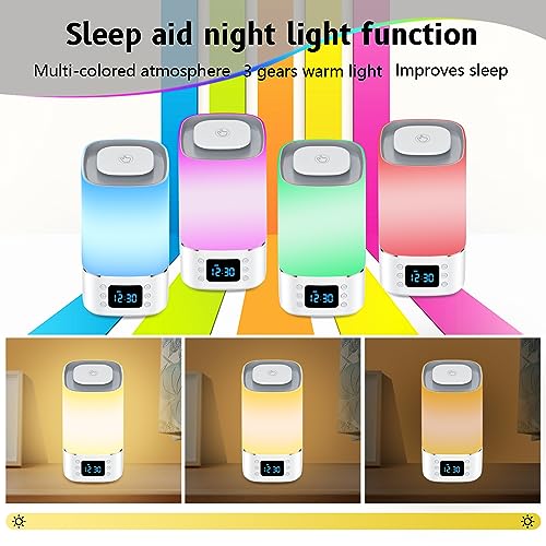 Baby Sound Machine with Night Light - Soothing White Noise for Infants and Kids,Timer & Memory Function