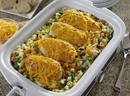 Crock-Pot Small 3.5 Quart Casserole Manual Slow Cooker and Food Warmer, Charcoal
