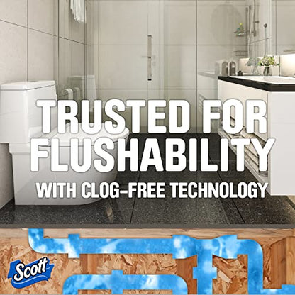 Scott ComfortPlus Toilet Paper, 12 Double Rolls = 24 Regular Rolls, 231 Sheets Per Roll