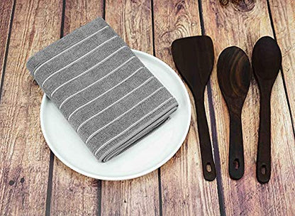 Simpli-Magic 79290 Microfiber Kitchen Towels, Brownstone, 15"x25", 12 Pack