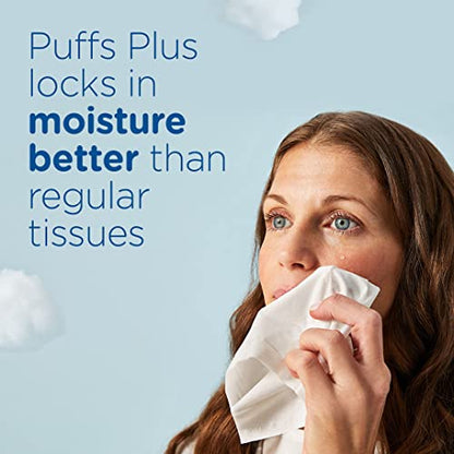 Puffs Plus Lotion Facial Tissue, 1 Cube Box, 48 Tissues Per Box