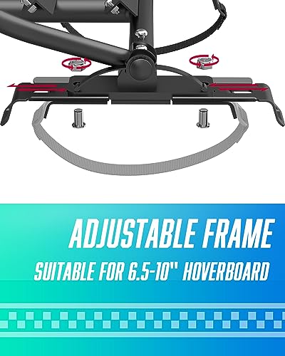 FLYTRAKS Hoverboard Go Kart, Hoverboard Attachments Compatible with 6.5"-10" Hoverboards Two Wheel Self Balancing Scooter for Kids (Not Including Hoverboard)