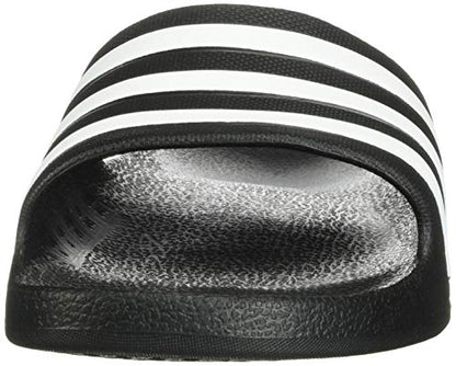 adidas Adilette Aqua Slides Black/White/Black Men's 9, Women's 10 Medium