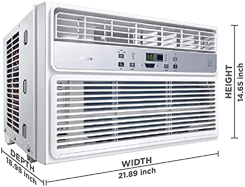 Midea 12,000 BTU EasyCool Window Air Conditioner, Dehumidifier and Fan - Cool, Circulate and Dehumidify up to 550 Sq. Ft., Reusable Filter, Remote Control