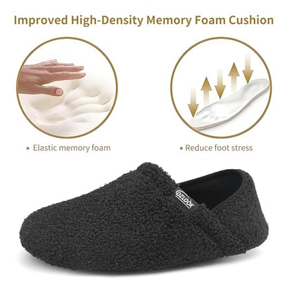 OZLOOK Slippers for Women Men, Mens Womens House Slippers, Fuzzy Slippers Memory Foam Warm Curly Fur Indoor