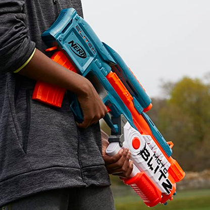 NERF Elite 2.0 Motoblitz Blaster with Scope, Motorized 10-Dart Blasting, Airblitz 6 Darts, Outdoor Toys for 8 Year Old Boys & Girls