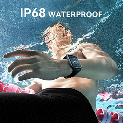 Smart Watch for Men Women(Answer/Make Call),Alexa Built-in,1.8"Fitness Tracker with Heart Rate Sleep SpO2 Monitor,100+Sport Modes,5ATM Waterproof,Activity Trackers and Smartwatches for Andriod iPhone